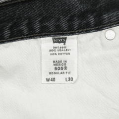 2000s Levi's 505 Black Denim Jeans Size 40