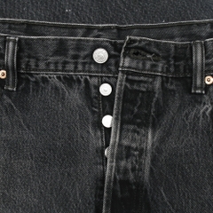2010s Levi's 501 Black Denim Jeans Size 38