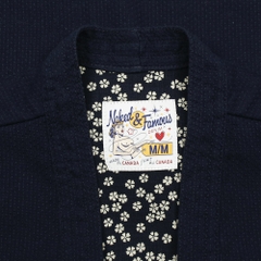 Naked & Famous Indigo Sashiko Kimono Shirt Size M