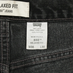 2000s Levi's 550 USA Black Denim Jeans Size 36
