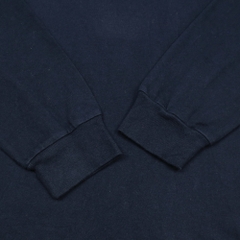 Hanes Beefy-T Comfort Navy L/S T-Shirt Size M