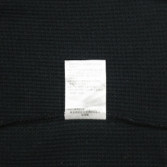 Hanes Comfort Black Waffle T-Shirt Size S