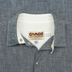 Vtg Camco USA Chambray Sport Jacket Size M