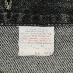 90s Levi's Black Denim Jacket ‘Kashtin’ Band Size [44] XL