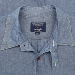 Wrangler Chambray Pull-over Work Shirt Size L