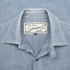 Schott Perfecto Selvedge Chambray Shirt Size S