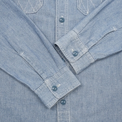 Schott Perfecto Selvedge Chambray Shirt Size S