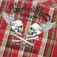 Vanson Cotton Flannel Work Shirt Size M