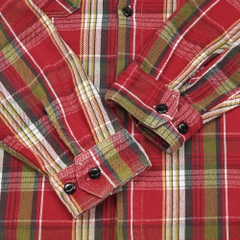 Vanson Cotton Flannel Work Shirt Size M