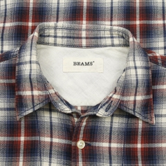 Beams Japan Plaid Check Shirt Size M