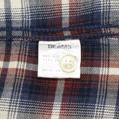Beams Japan Plaid Check Shirt Size M