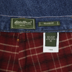 Eddie Bauer Flannel-lined Denim Jeans Size 36