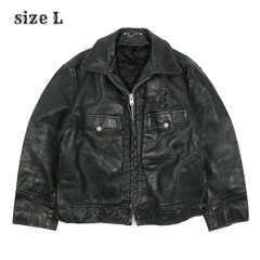 Vintage Miklos Sas NYPD Officer Leather Jacket Size L
