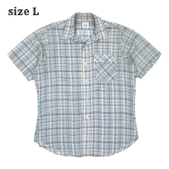 Vtg 80s Levi's Olympic Games Plaid Shirt Size L