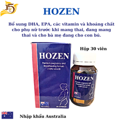 Hozen - Bổ sung vitamin, khoáng chất cho phụ nữ mang thai, cho con bú