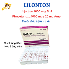 LILONTON 1000mg/5ml- PIRACETAM 4000MG Thuốc điều trị tâm thần