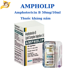 Thuốc tiêm kháng nấm Ampholip 50mg/10ml
