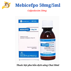 Mebicefpo 50mg/5ml Thuốc điều trị nhiễm khuẩn
