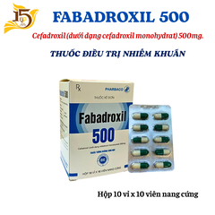 FABADROXIL 500 - Cefadroxil Thuốc điều trị nhiễm khuẩn