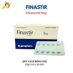 FINASTI - Finasterid 5mg hỗ trợ điều trị phì đại tuyến tiền liệt