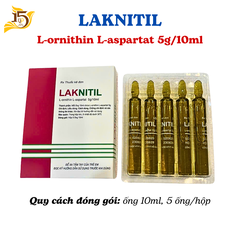Thuốc LAKNITIL- L-ornithin L-aspartat 5g/10ml
