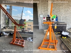 Combo khung cẩu xoay 360 độ 500kg lắp tời KCD750-1500 35 mét/phút