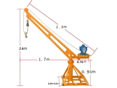 Khung cẩu xoay 360 độ 1 tấn
