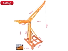 Khung cẩu xoay 360 độ 500kg