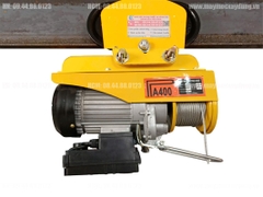 Combo Tời điện mini PA400 cọn chạy 1 tấn điều khiển từ xa