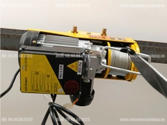 Combo Tời điện mini PA400 cọn chạy 1 tấn điều khiển từ xa