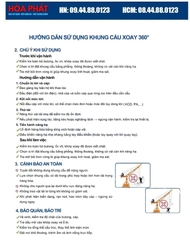 Khung cẩu xoay 360 độ 1.5 tấn