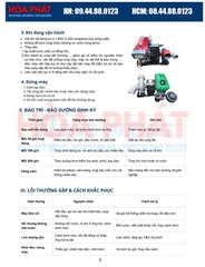 Máy bơm nước đầu nổ D20 20HP 120-250m3/h nước quay tay