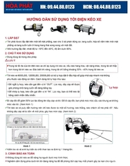 Tời điện kéo xe 12V 12000LBS