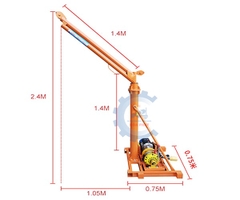 Khung cẩu xoay 180 độ 500kg