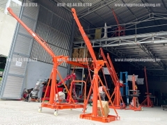 Khung cẩu xoay 360 độ 500kg di chuyển