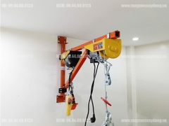Khung cẩu xoay gắn tường xoay 180 độ