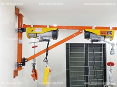 Khung cẩu xoay gắn tường xoay 180 độ