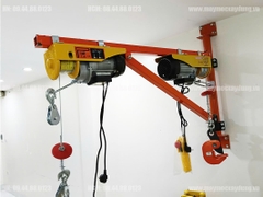 Khung cẩu xoay gắn tường xoay 180 độ