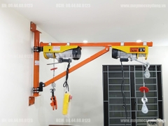 Khung cẩu xoay gắn tường xoay 180 độ