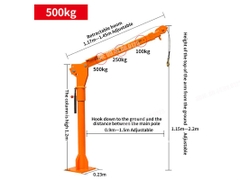 Khung cẩu xoay lắp trên ô tô 500kg