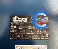 Máy bơm công nghiệp Pentax CM50-250C 15KW/20HP
