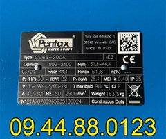 Máy bơm công nghiệp Pentax CM65-200A 22KW/30HP