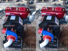 Máy bơm nước đầu nổ D8 8HP gió đề đầu bơm phi 76
