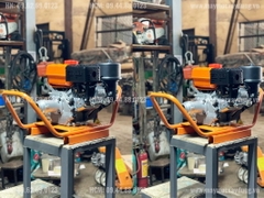 Máy đầm dùi chạy xăng lắp động cơ Lifan 200 6.5HP