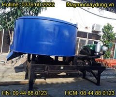 Máy trộn bê tông cưỡng bức cầu ô tô 1500 Lít lắp đầu nổ D30