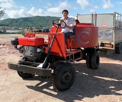 Máy trộn bê tông tự hành 12 bao