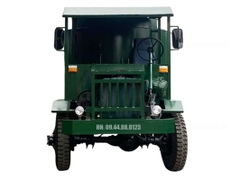 Máy trộn bê tông tự hành 4 khối 2 cầu phanh hơi lốc kê