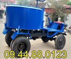Máy trộn bê tông tự hành 9 bao 2 cầu