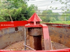 Máy trộn bê tông tự hành 12 bao 2 cầu Phanh hơi lốc kê