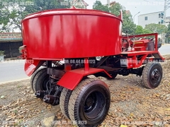Máy trộn bê tông tự hành 12 bao 2 cầu Phanh hơi lốc kê